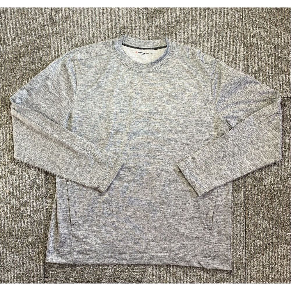 American Giant Long Sleeve Men’s Medium Tee Shirt Made In USA Large Activewear